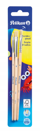 Zestaw pędzli Pelikan seria 613F Rozmiar 4, 6 i 8