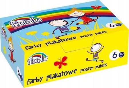 Farby plakatowe 6 kolorów Fiorello