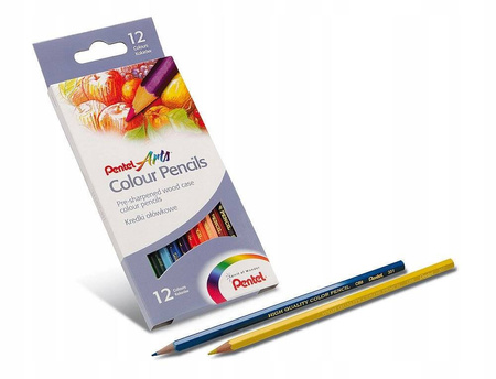 Kredki ołówkowe CB8-12 PENTEL 12 kolorów