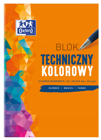 BLOK OXFORD TECHNICZNY A3 KOLOR.