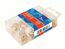 Pinezki Tetis GP200 pudełko 100 szt. BIAŁE