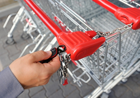 BRELOK TROIKA PARCEL CUT&CART, 9 FUNKCJI, CZARNY/CZERWONY