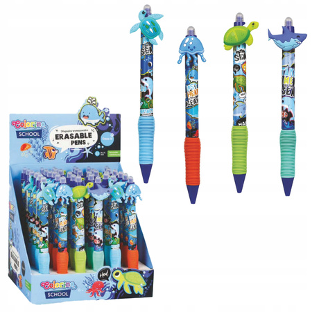 COLORINO DŁUGOPIS WYMAZYWALNY AUTOMATYCZNY SEA ANIMALS