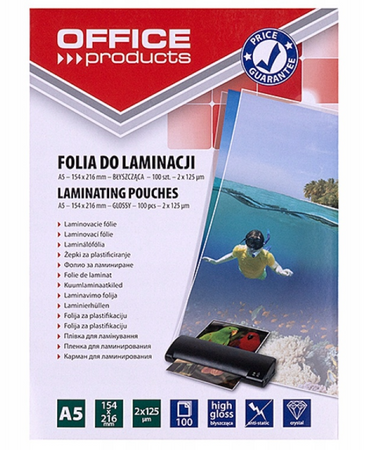 Folia do laminacji Office Products A5 125MIC