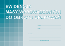 Ewidencja masy wprowadzonych do obrotu opakowań