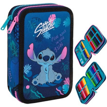 Piórnik Jumper 2 podwójny z wyposażeniem Disney Stitch