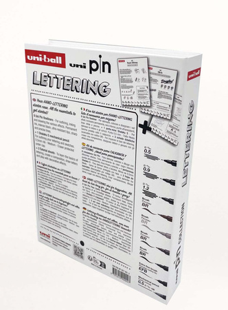 Cienkopis Uni PIN 200 zestaw Starter Case Lettering