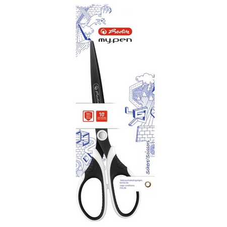 Nożyczki Herlitz My Pen czarno/białe