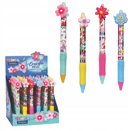 COLORINO DŁUGOPIS WYMAZYWALNY AUTOMATYCZNY FLOWERS