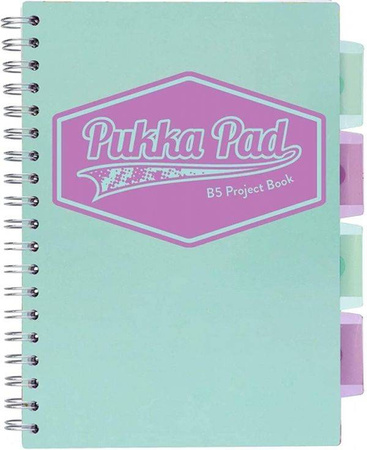 Kołozeszyt B5 Pukka Project Book Pastel Niebieski Krata