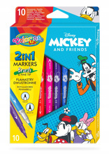 Flamastry dwustronne 10kol. Colorino Mickey Mouse