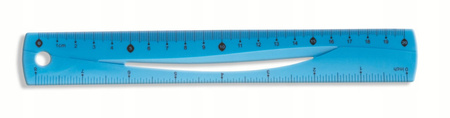 Linijka elastyczna Tetis BL020 20 cm NIEBIESKA