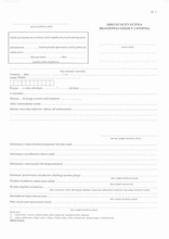 Arkusz ocen dla uczniów branżowej szkoły I stopnia