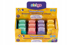 Temperówka pastelowa Strigo z pojemnikiem
