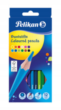 Kredki drewniane Pelikan sześciokątne 12 kolorów