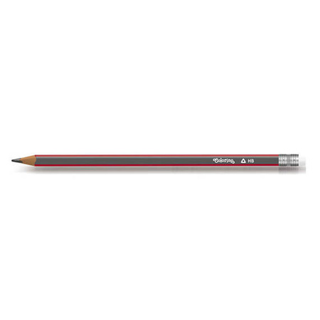 OŁÓWEK COLORINO Z GUMKA TRÓJKATNY