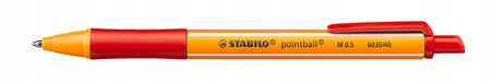 Cienkopis STABILO pointball czerwony