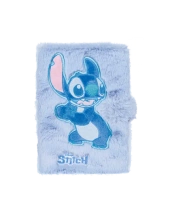 DISNEY FLUFFY NOTES A5 80K ZAPIĘCIE STITCH BLUE