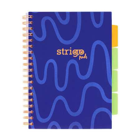 Kołozeszyt STRIGO PADS Project Book B5 kratka Neon granatowy