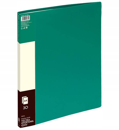 Teczka ofertowa Grand format A4 30 szt zielona