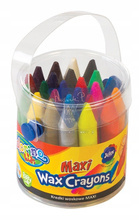 Kredki świecowe Maxi 24 kolory wiaderko Colorino