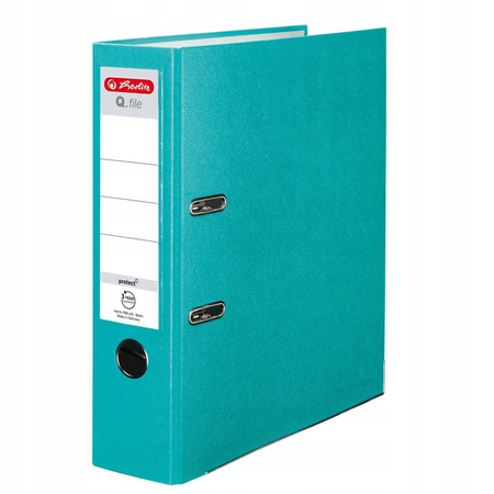 Segregator Herlitz Q.file 8 cm Turkus Karaibski