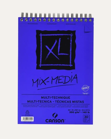 BLOK XL MIX MEDIA A4 300G 30ARK ŚRED. SP FILA