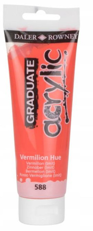 Farba akrylowa Daler Rowney 588 Vermilion Hue