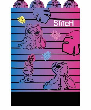 DISNEY BLACK KOŁOBRULION A5 100K KRATKA WZÓR 3 STITCH COOLPACK