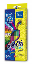 Kredki dwustronne Tetis KT005 tetiski 24 kolory