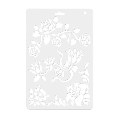 SZABLON 04 ROZKWITAJĄCE KWIATY