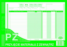 PZ Przyjęcie mater. z zewnątrz A4