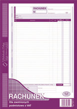 Rachunek dla zwolnionych podatku M i P 231-1 A4 80