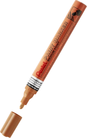 Marker zdobniczy aluminiowa obudowa perłowy brązowy Pentel