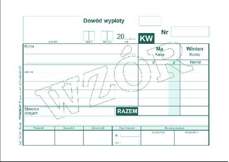 Druki samokopiujące Typograf kw A6