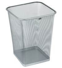 Kosz na papier kwadratowy Grand GR017S 18l srebrny