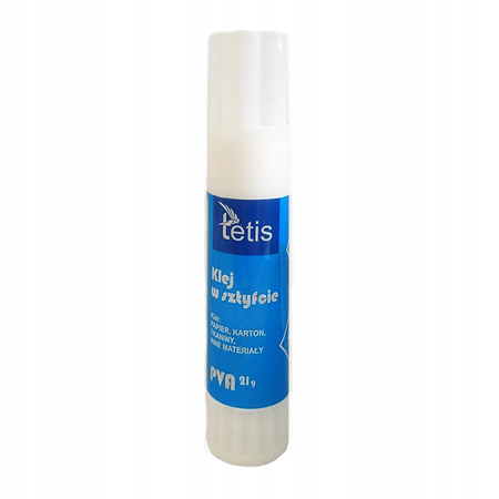 Klej w sztyfcie Tetis BG099 opakowanie 21g typ PVA