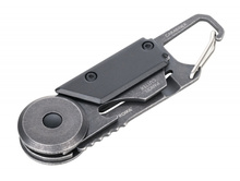 BRELOK TROIKA EGON Z KARABIŃCZYKIEM, 5 FUNKCJI, CZARNY/SZARY