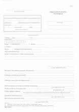 Arkusz ocen dla uczniów  technikum