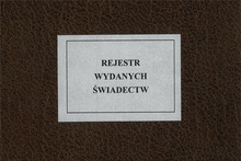 Rejestr wydanych świadectw zawodowych