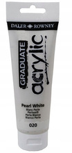 Farba akrylowa Daler Rowney 020 PEARL WHITE