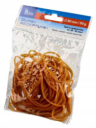 Gumki recepturki Tetis GG202 woreczek 50 g 80 mm