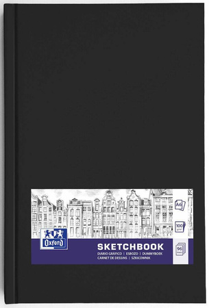 SZKICOWNIK OXFORD SKETCHBOOK SZYTY A6/96K CZARNY