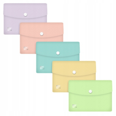 TECZKA KOPERTOWA PLASTIKOWA A6 OXFORD PASTEL MIX
