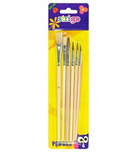 Pukka Pad Drewniane pędzle 6 sztuk blister