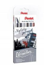 Pisaki Pentel Brush 6 sztuk Mglisty Poranek