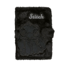 DISNEY FLUFFY NOTES A5 80K ZAPIĘCIE STITCH BLACK