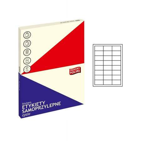 Etykiety samoprzylepne GRAND - 006 64,6x33,8 mm
