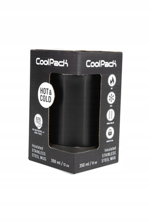 COOLPACK COFFEE MUG TOM KUBEK TERMICZNY 350ML BLACK