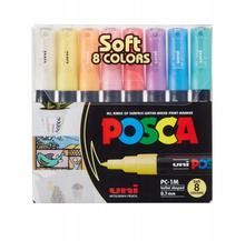 MARKER UNI PC-1M ZESTAW 8 KOLORÓW POSCA